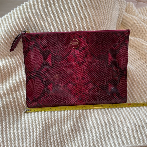 Coach - leather clutch - Picture 5 of 8